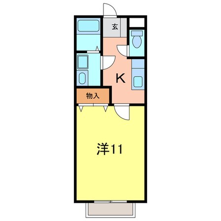 ティーワン日高の物件間取画像